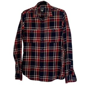 J crew oxfords shirt buffalo  plaid button down shirt size small